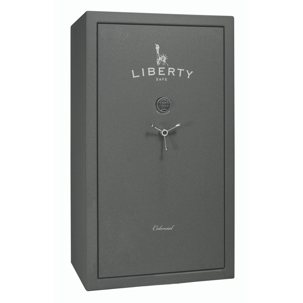 Colonial 50 | Level 4 Security | 75 Minute Fire Protection | Textured Granite Chrome Electronic Lock | Dimensions: 72.5&quot; H x 42&quot; W x 27.5&quot; D - Closed Door