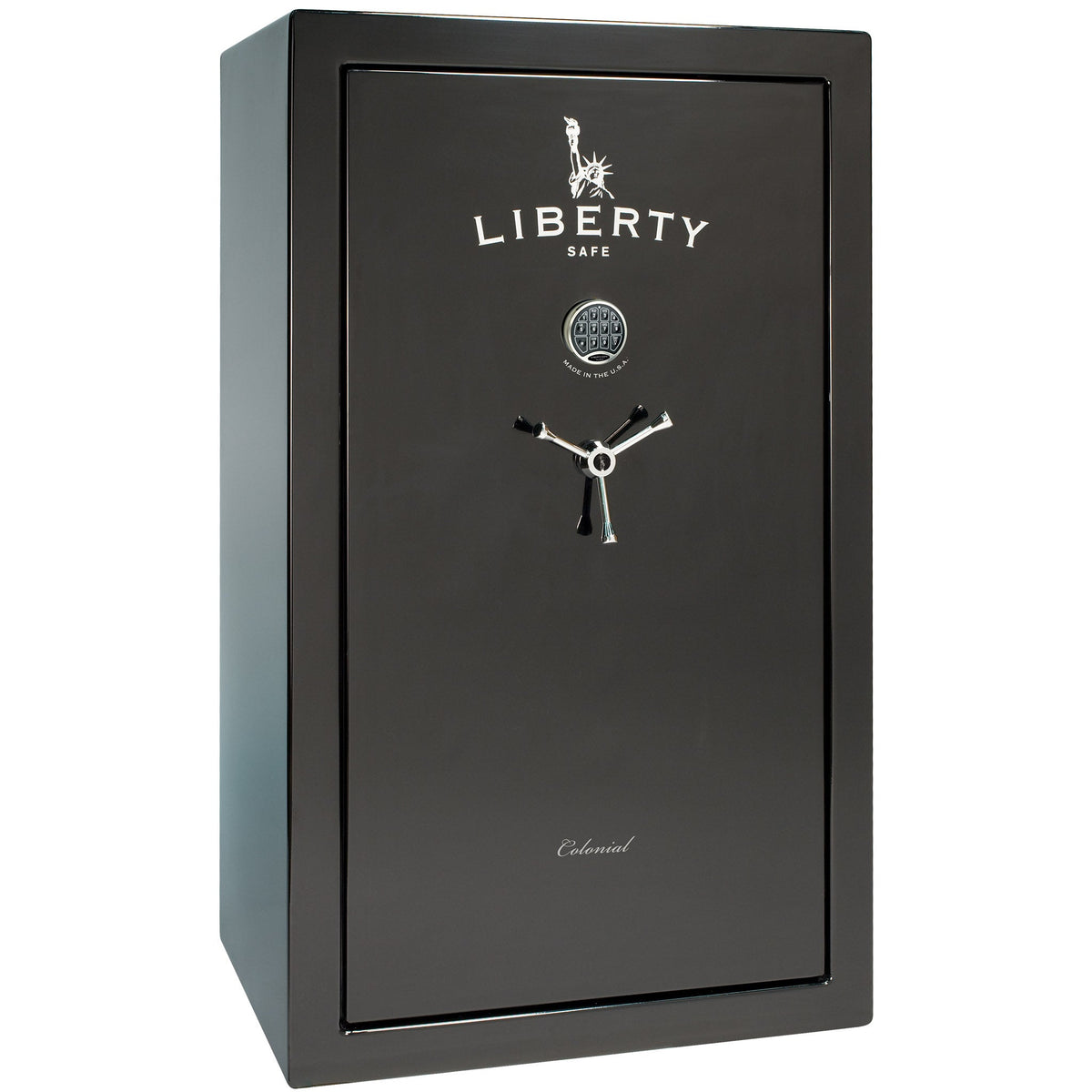 Colonial Series | Level 4 Security | 75 Minute Fire Protection | 30 PRO FLEX | DIMENSIONS: 60.5&quot;(H) X 36&quot;(W) X 22&quot;(D*) | Black Gloss | Electronic Lock - Closed